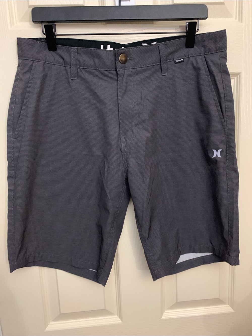 Hurley Men's Charcoal Gray Hybrid Shorts